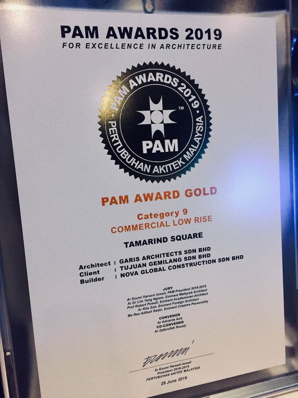PAM Gold Awards 2019